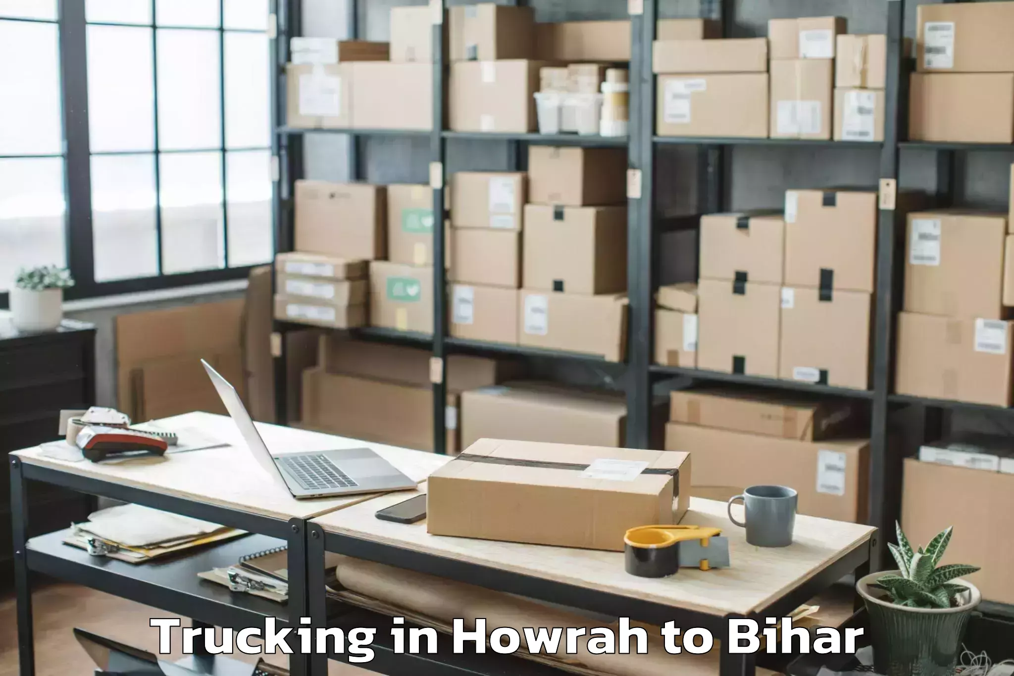 Affordable Howrah to Bhitaha Trucking